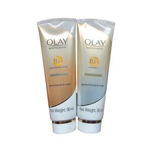2‎ OLAY BODYSCIENCE B3+ Hyaluronic Acid Creme Body Lotion & Niacinamide Vit C
